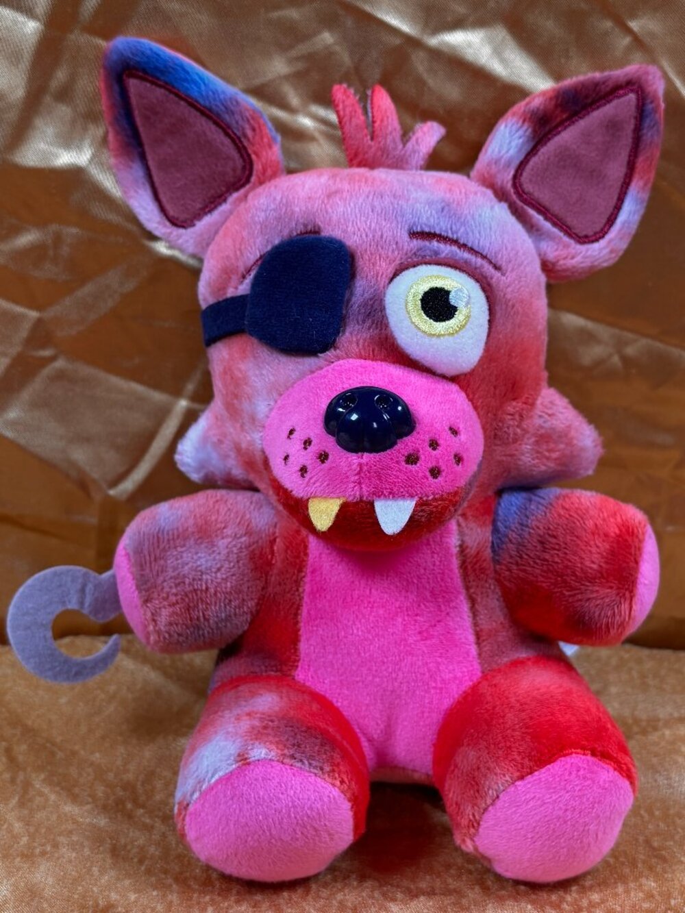 Five Nights at Freddy's Tie Dye Foxy Plush Funko 2022 FNAF Pink Fox Pirate Plush